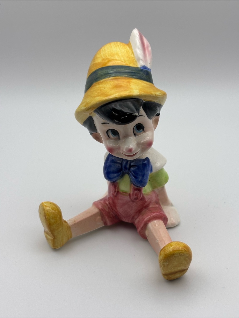 Vintage Walt Disney Productions Pinocchio Ceramic Figurine